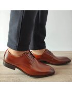 Conhpol A140-1946 Мъжки елегантни обувки Cognac Brown - Cognac Brown