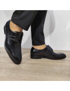 Conhpol Елегантни мъжки обувки A158-2000-M5P28 Black Florantic - Florantic