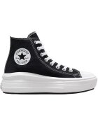 Converse Дамски кецове Chuck Taylor All Star Move Hi 568497C23372 - Бял/Черен