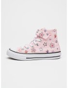 Converse Кецове Chuck Taylor All Star Doodles с висок профил - Червен/Пастелнорозов/Бял