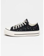 Converse Кецове Chuck Taylor All Star Lift с равна платформа - Черен