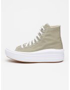 Converse Кецове Chuck Taylor All Star Move на равна платформа - Бял/Бледозелен