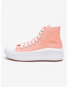 Converse Кецове Chuck Taylor All Star Move със скосена подметка - Бял/Корал
