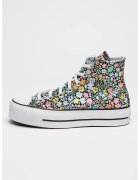 Converse Кецове Lift Allover Florals с висок профил - Черен/Многоцветен