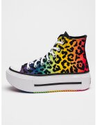 Converse Кецове Proud to Be Lift Double Stack с равна платформа - Черен/Многоцветен