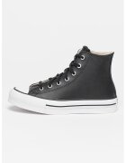 Converse Кожени спортни обувки Chuck Taylor All Star Eva Lift - Бял/Черен