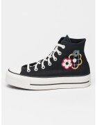 Converse Маратонки All Star Lift с платформа и бродерии - Черен