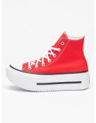 Converse Платнени кецове Chuck Taylor All Star с равна платформа - Червен/Бял