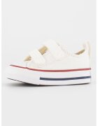 Converse Платнени кецове Chuck Taylor All Star с велкро - Бял/Бордо