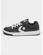 Converse Спортни обувки от еко кожа с пришито лого - Бял/Черен