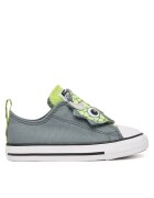 Converse Спортни обувки за деца - велкро - сиви - текстил