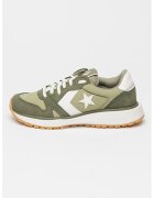 Converse Тренировъчни обувки с велур - Бял/Зелени аспержи