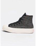 Converse Унисекс кецове Chuck Taylor All Star Lift с висок профил - Бял/Черен/Бледо розово