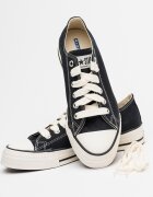 Converse Унисекс кецове Throwback под глезена Черен