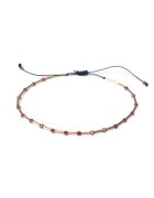 CORINA MARDARI 14K/20 Gold-Filled Drawstring Bracelet - Златист/Виолетов
