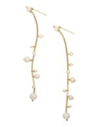 CORINA MARDARI 14K/20 Gold-Filled Drop-Earrings With Freshwater Pearls - Бял/Златист