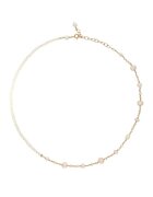 CORINA MARDARI Колие Pearl Fusion - по врата - регулируемо - с бели култивирани перли и 14k/20 злато