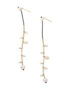 CORINA MARDARI КОРИНА МАРДАРИ - Обеци от 14K/20 злато с култивирани перли - Бял/Златист
