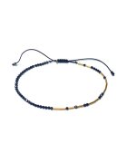Corina Mardari  moonSun project Гривна - Caviar Bracelet-full - gold-filled 14k/20 - черен шпинел - регулируема