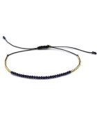 Corina Mardari  moonSun project Гривна - Lapis Bar - gold-filled 14k/20 - лазурит - регулируема