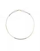 Corina Mardari  moonSun project Колие - Caviar Bar - черен шпинел - 14k/20 gold filled - регулируема дължина