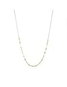 Corina Mardari  moonSun project Колие - Caviar Drops - черен шпинел - 14k/20 позлатено - регулируема дължина