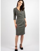 Couture de Marie Драпирана рокля Alix - Сив меланж