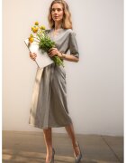Couture de Marie Миди рокля Isabella - Светло сив