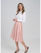 Couture de Marie Пола от еко кожа с перфорации - Праскова