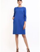 Couture de Marie Права рокля с джобове - Кралско Синьо