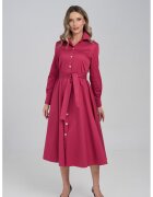 Couture de Marie Рокля тип риза Jule с колан - Фуксия