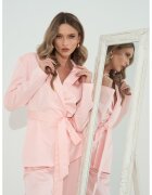 Couture de Marie Застъпено сако с колан - Светлорозов