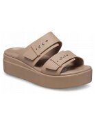 Crocs Дамски сандали - Brooklyn 207431 Low Wedge - кафяви - 41-42