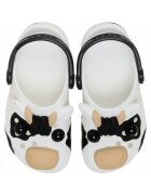 Crocs Детски чехли Classic Cow Glow бял Бял