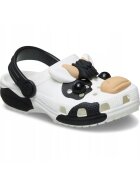 Crocs Детски чехли Classic Cow Glow бял Бял