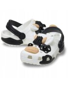 Crocs Детски чехли Classic Cow Glow бял Бял