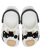 Crocs Детски чехли Classic Cow Glow бял Бял