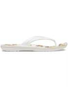 Crocs Джапанки Crocband Printed Flip - US Alb - White/Multi Бял