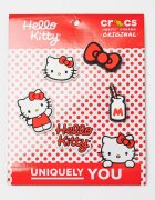 Crocs Джибиц Hello Kitty 5 броя Червен/Бял