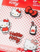Crocs Джибиц Hello Kitty 5 броя Червен/Бял