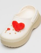 Crocs Джибиц Jibbitz™ с форма на сърце Червен
