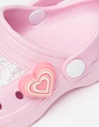 Crocs Джибиц с форма на сърце Бял/Светлорозов