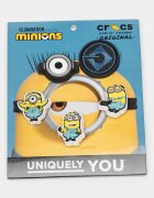 Crocs Клипс Minions - 4 части Черен/Сламеножълт/Светлосин