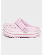 Crocs Крокс Crockband с отворена пета и равна платформа - Пастелносин/Розово