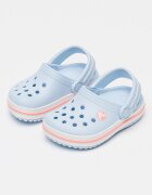 Crocs Крокс Crockband с отворена пета и равна платформа Светлосин