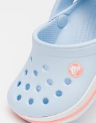 Crocs Крокс Crockband с отворена пета и равна платформа Светлосин