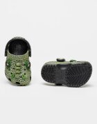 Crocs Крокс с дизайн на динозавър Черен/Електриково Зелено