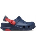 Crocs Крокс с отворена пета и перфорации Червен/Син
