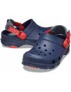 Crocs Крокс с отворена пета и перфорации Червен/Син