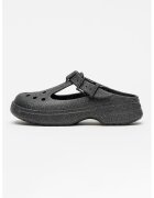 Crocs Крокс с овален връх - Черен/Сребрист